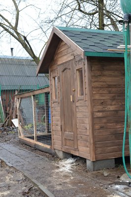 Утепленный 3 метровый курятник Утепленный 3 метровый курятник